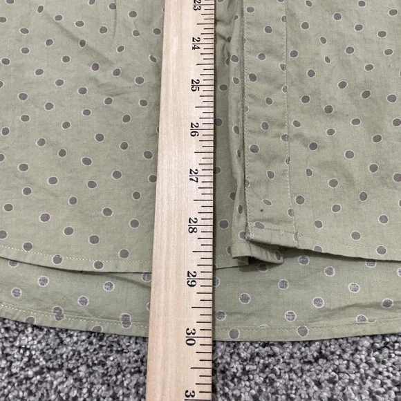 Paul Smith London Dress Shirt Men XL Green Long Sleeve Polka Dot Fitted - Picture 5 of 9